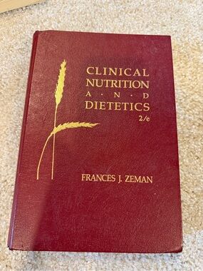 Clinical Nutrition and Dietetics Hardcover Textbook - Red